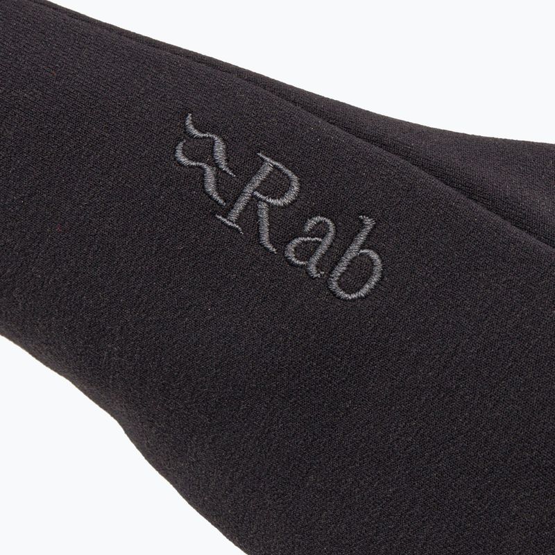 Чоловічі трекінгові рукавички Rab Power Stretch Contact Grip чорні 4