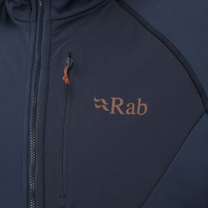 Флісова кофта чоловіча Rab Superflux Hoody блакитна QFE-89-DI 4