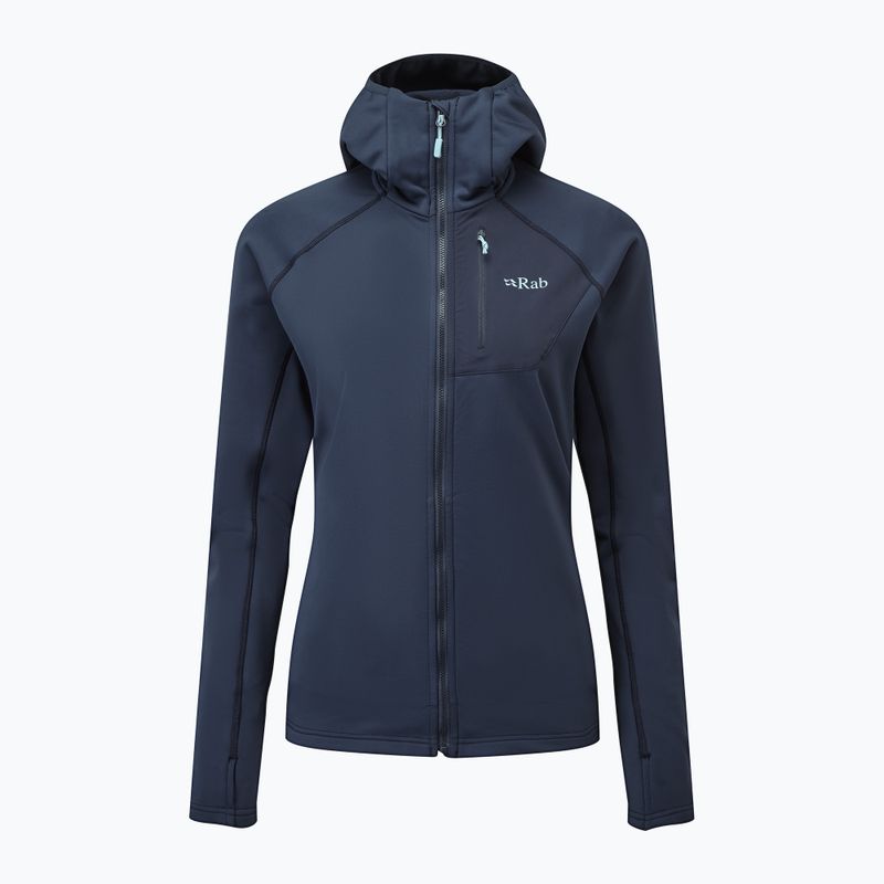 Кофта трекінгова жіноча Rab Superflux Hoody deep ink