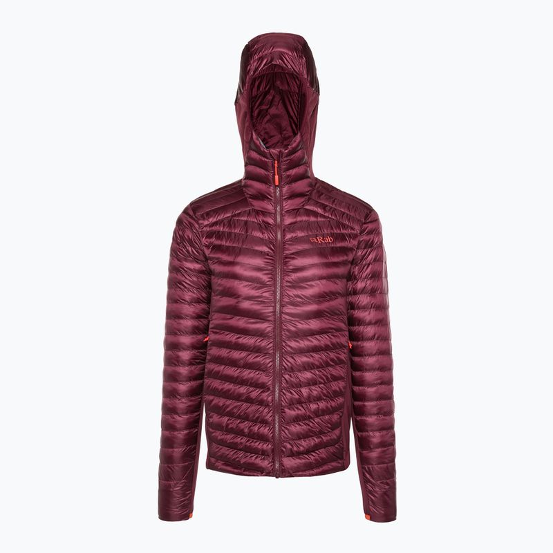 Пуховик жіночий Rab Cirrus Flex 2.0 Hoody бордовий QIO-69 2