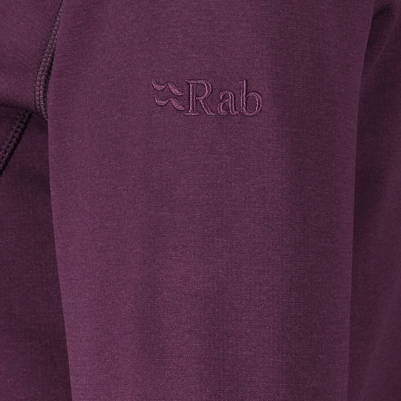 Флісова кофта жіноча Rab Geon Hoody фіолетова QFE-94-EGG 6