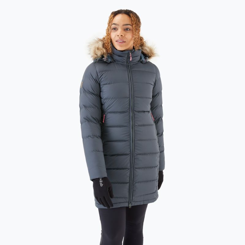 Жіноча пухова куртка Rab Deep Cover Parka steel