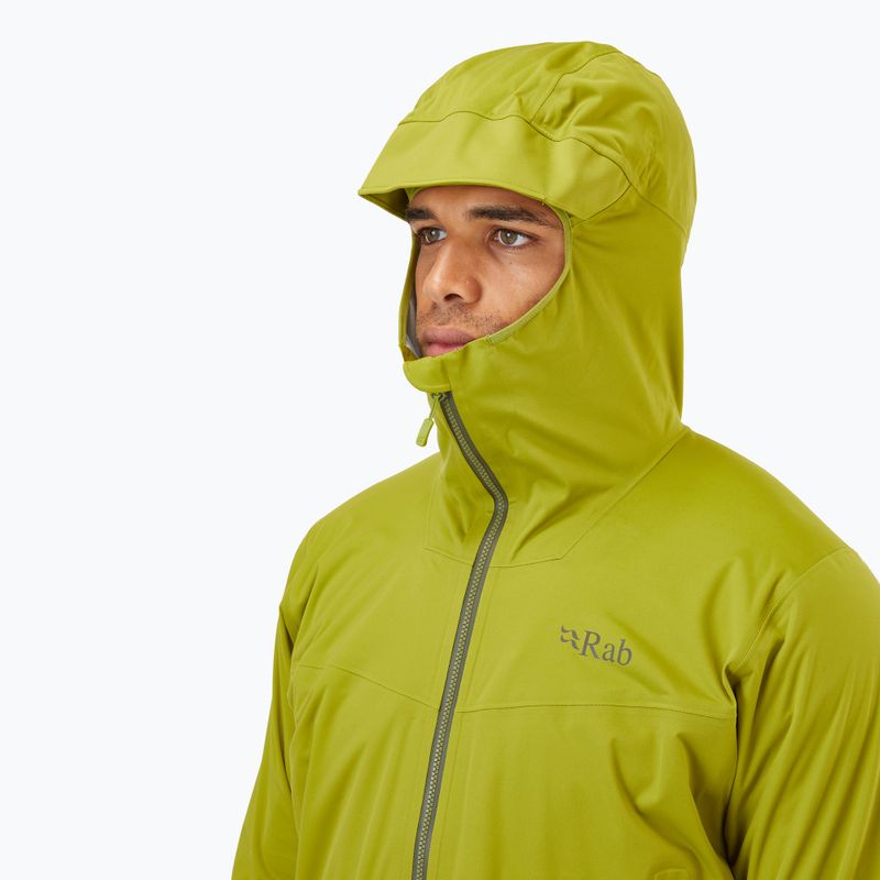 Куртка дощовик чоловіча Rab Kinetic 2.0 ascent grey 4