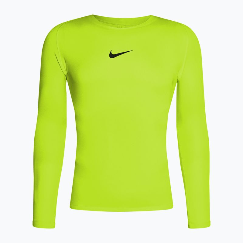 Лонгслів термічний чоловічий Nike Dri-FIT Park First Layer LS volt/black