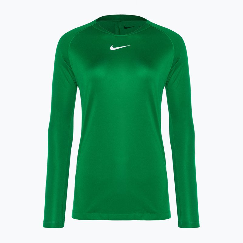 Лонгслів термічний жіночий Nike Dri-FIT Park First Layer LS pine гreen/white