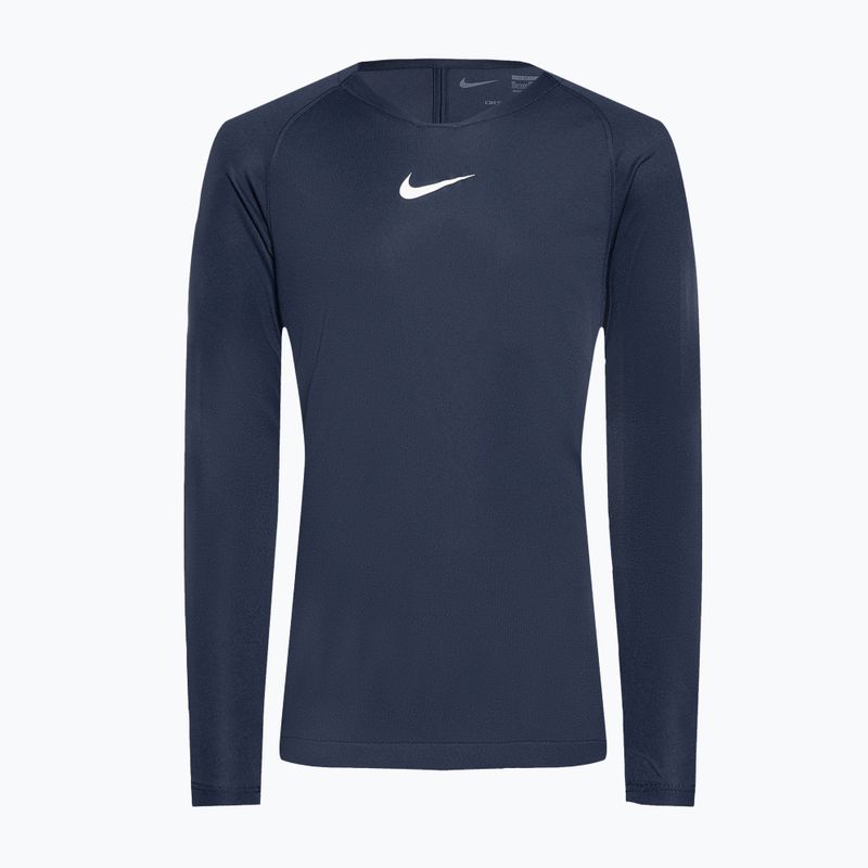 Дитячий термолонгслив Nike Dri-FIT Park First Layer темно-синій/білий