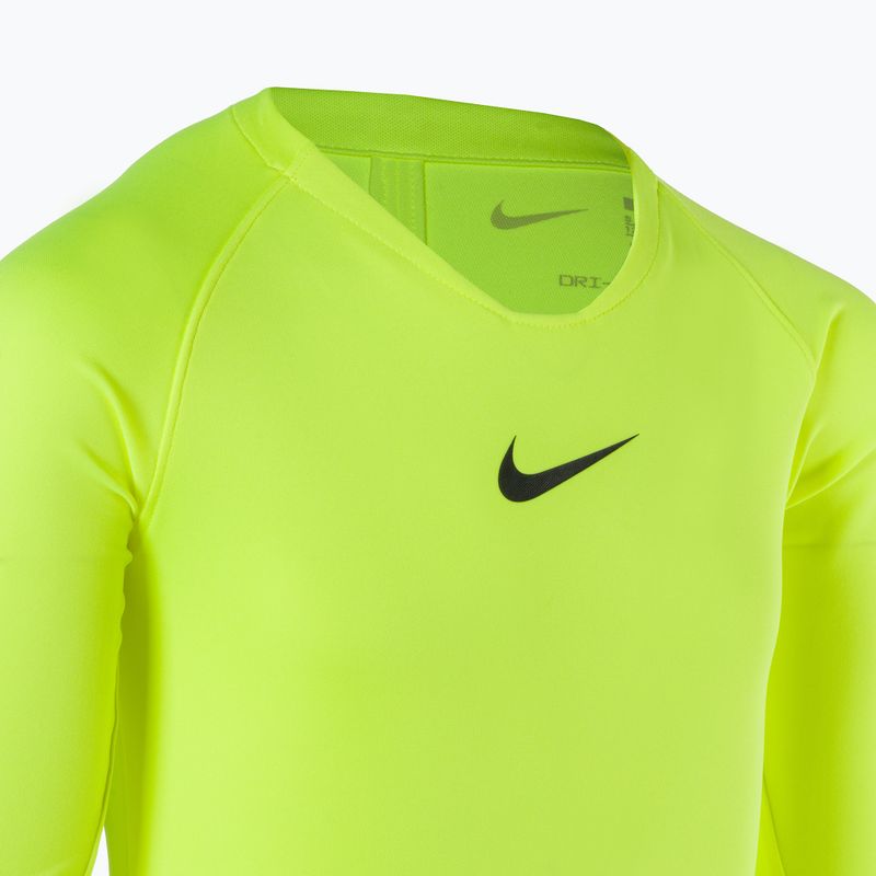 Лонгслів термічний дитячий Nike Dri-FIT Park First Layer volt/black 3