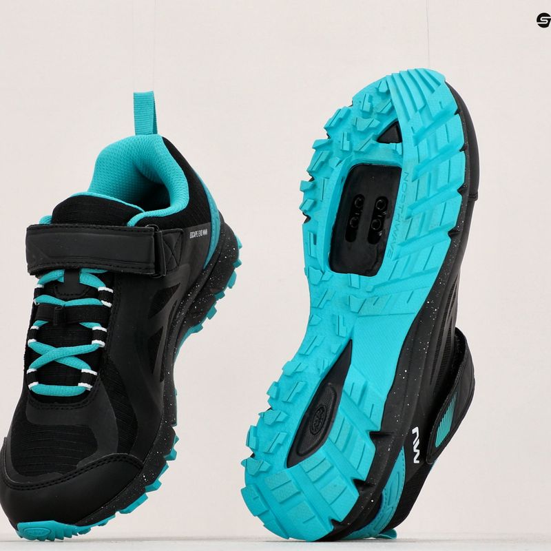 Кросівки велосипедні МТВ жіночі Northwave Escape Evo black/turquoise 14