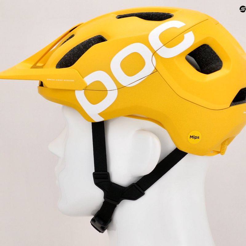 Шолом велосипедний POC Axion Race MIPS aventurine yellow matt 7