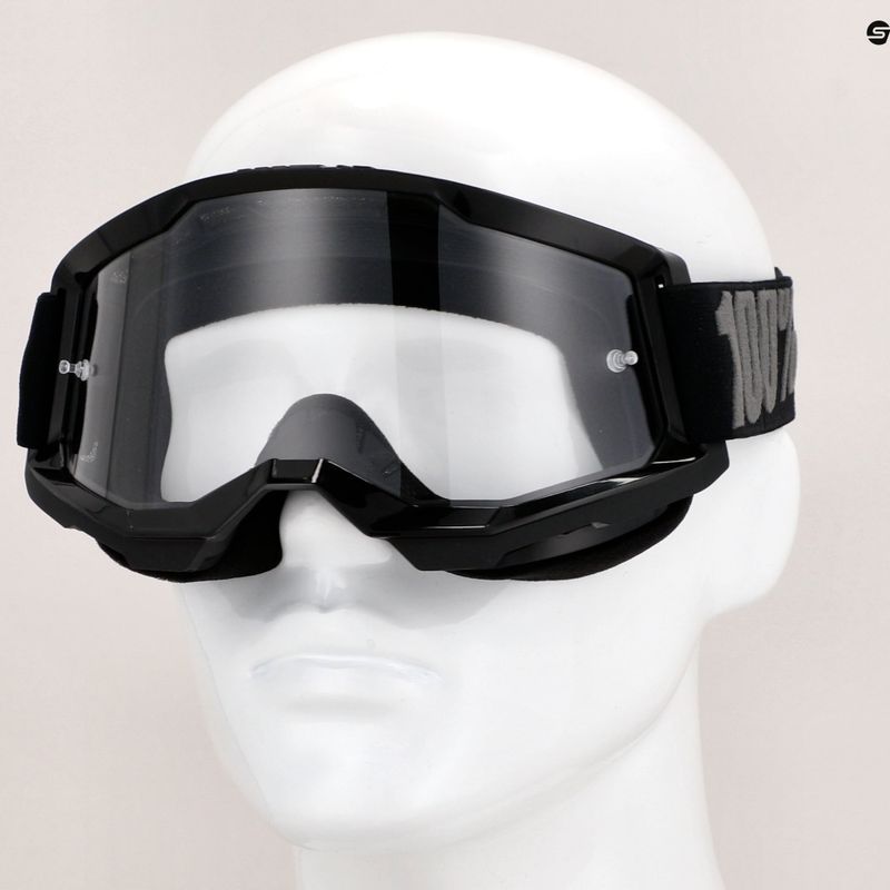 Маска велосипедна чоловіча 100% Strata 2 black/clear 7