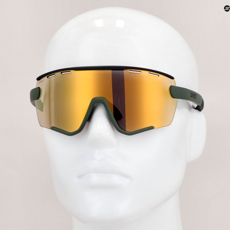 Окуляри велосипедні UVEX Sportstyle 236 Set moss green black mat/mirror yellow 53/3/004/7216 13