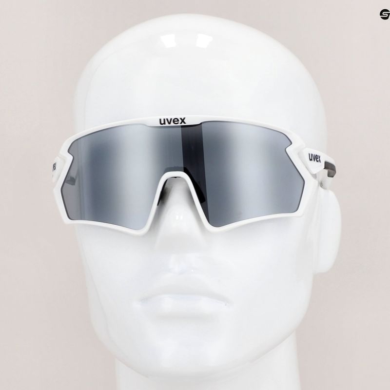 Окуляри велосипедні UVEX Sportstyle 231 2.0 Set white black mat/mirror silver 53/3/027/8216 12