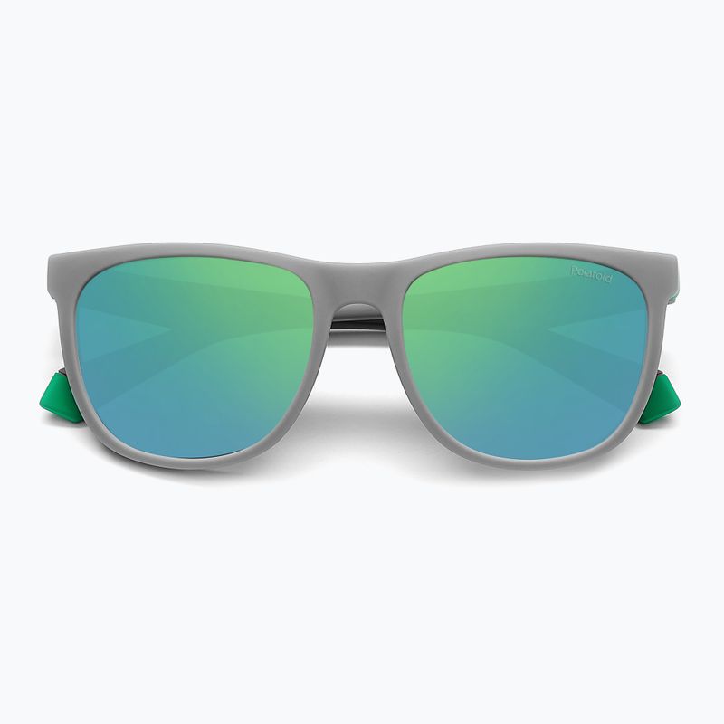 Окуляри сонцезахисні дитячі Polaroid PLD 8049/S grey green/greygreen mirror polarized 4