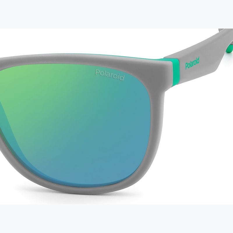 Окуляри сонцезахисні дитячі Polaroid PLD 8049/S grey green/greygreen mirror polarized 5