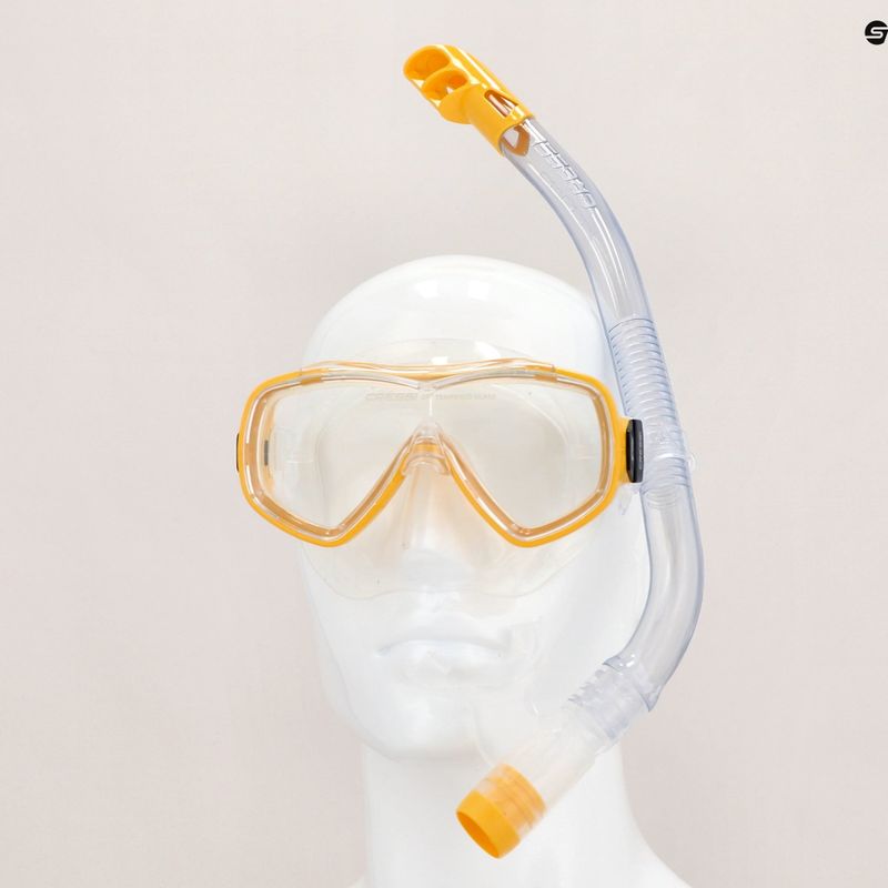 Набір для снорклінгу дитячий Cressi Onda + Mexico clear/yellow 13