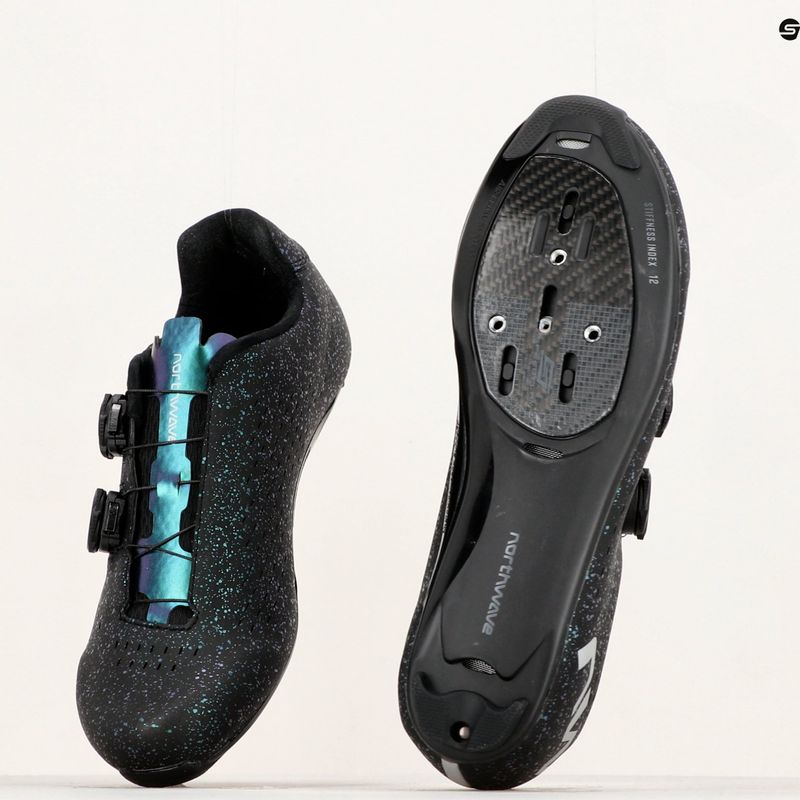 Кросівки велосипедні шосе чоловічі Northwave Revolution 3 Freedom black/iridescent 13