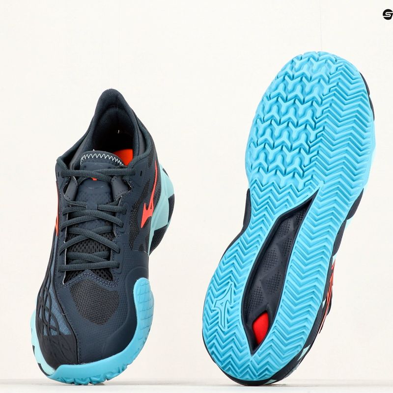 Кросівки для тенісу чоловічі Mizuno Wave Enforce Tour CC сині 61GC230412 14