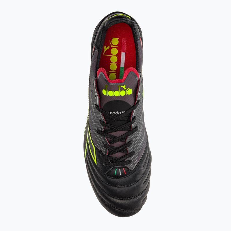 Футбольні бутси чоловічі Diadora Brasil Elite Veloce ITA LPX чорно-бордові DD-101.178785-D0136-43 6