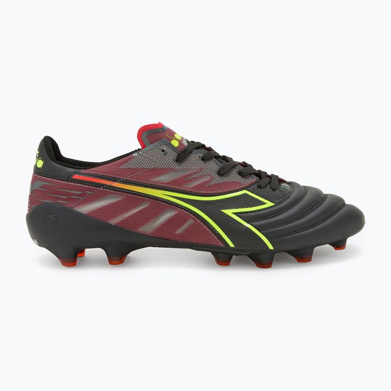 Футбольні бутси чоловічі Diadora Brasil Elite Veloce ITA LPX чорно-бордові DD-101.178785-D0136-43 10