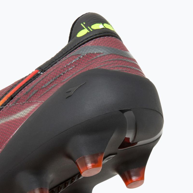 Футбольні бутси чоловічі Diadora Brasil Elite Veloce ITA LPX чорно-бордові DD-101.178785-D0136-43 15
