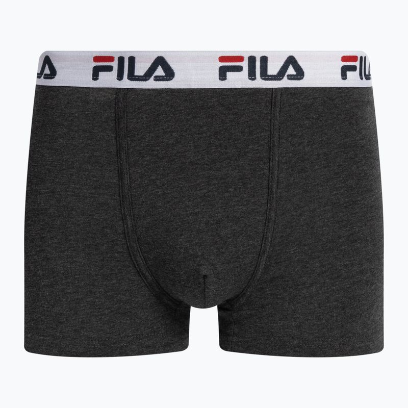 Боксери чоловічі FILA FU5016/2 2 шт. anthracite melange 2