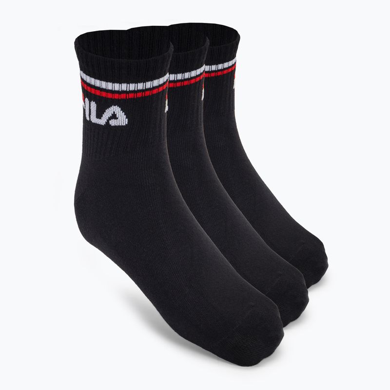 Шкарпетки Fila Unisex Quarter 3 Pack black
