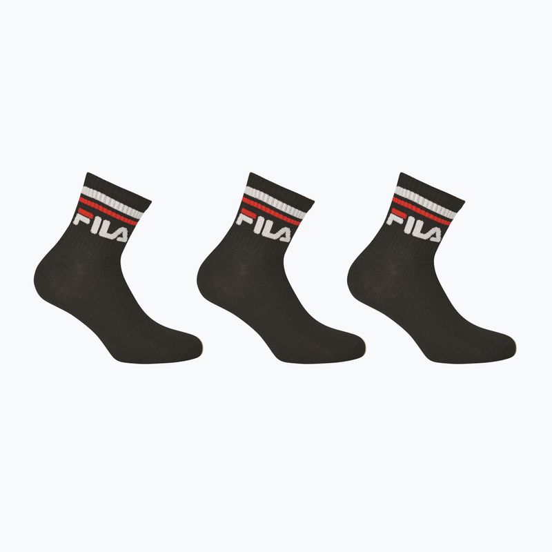 Шкарпетки Fila Unisex Quarter 3 Pack black 5