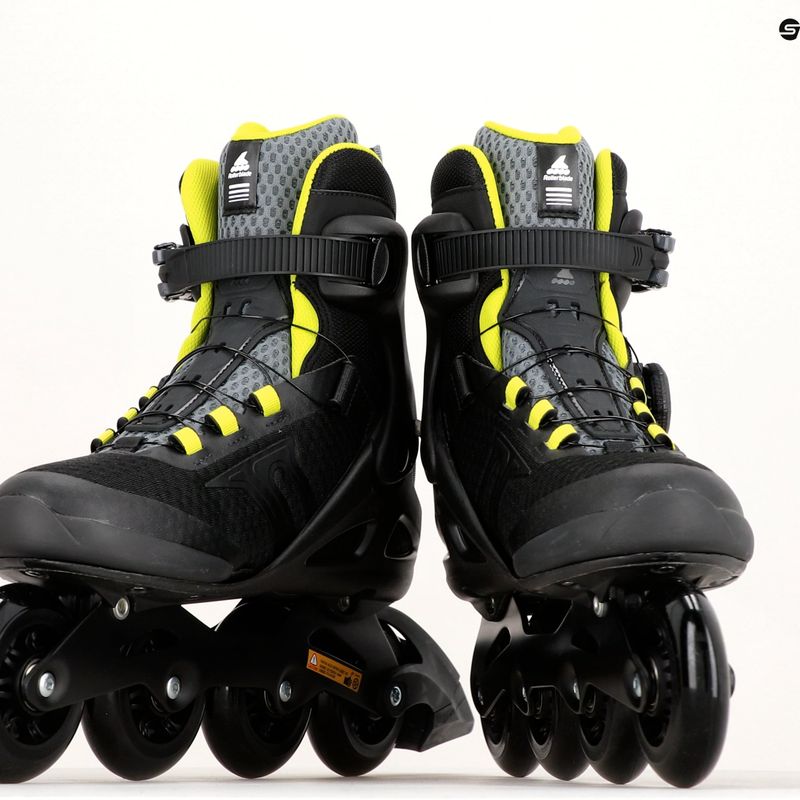 Роликові ковзани чоловічі Rollerblade Macroblade 84 BOA чорно-зелені 07370600 17