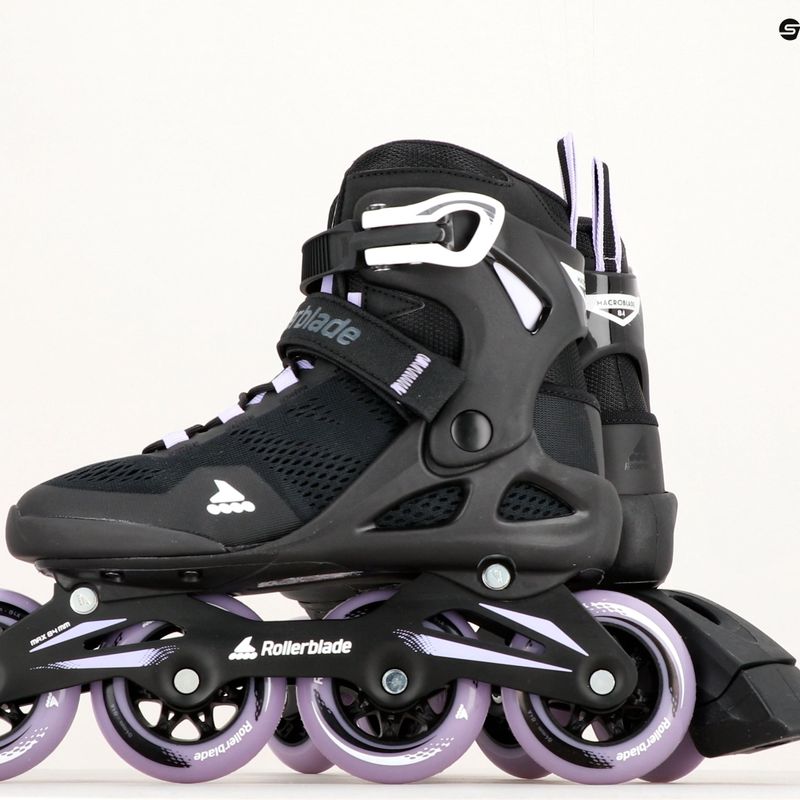 Роликові ковзани жіночі Rollerblade Macroblade 84 чорно-фіолетові 07370900 19