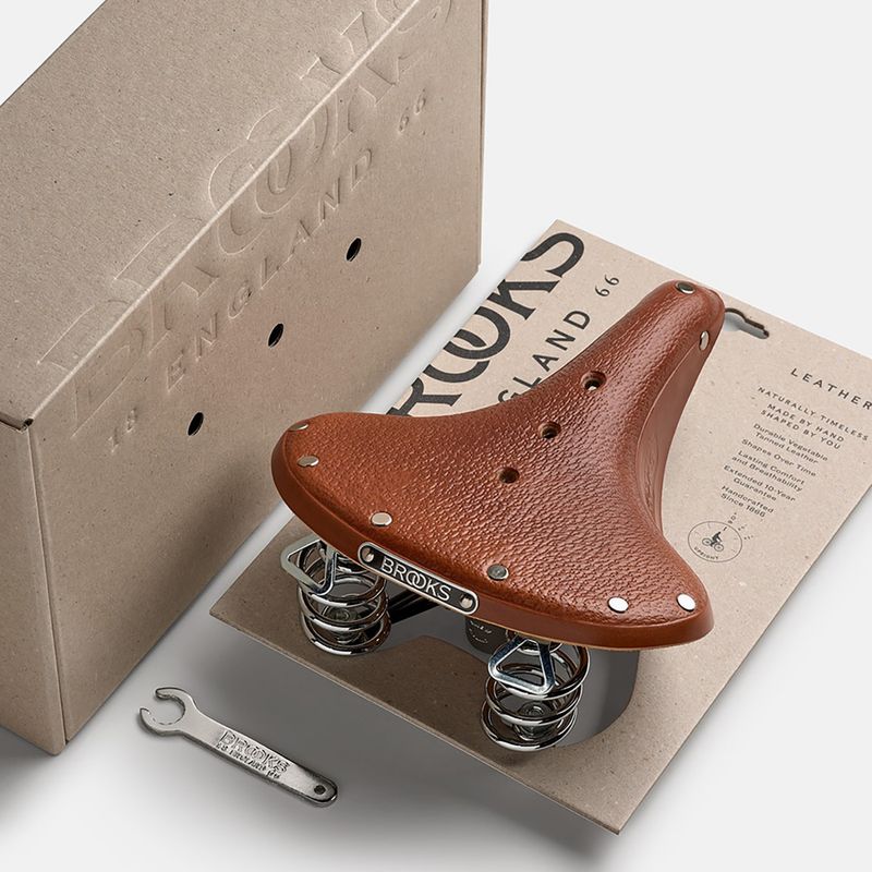 Сідло велосипедне Brooks England B66 Short honey 8