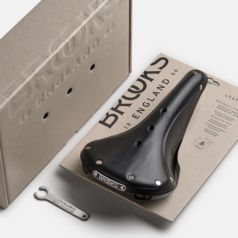 Сідло велосипедне Brooks England B17 Narrow black 8