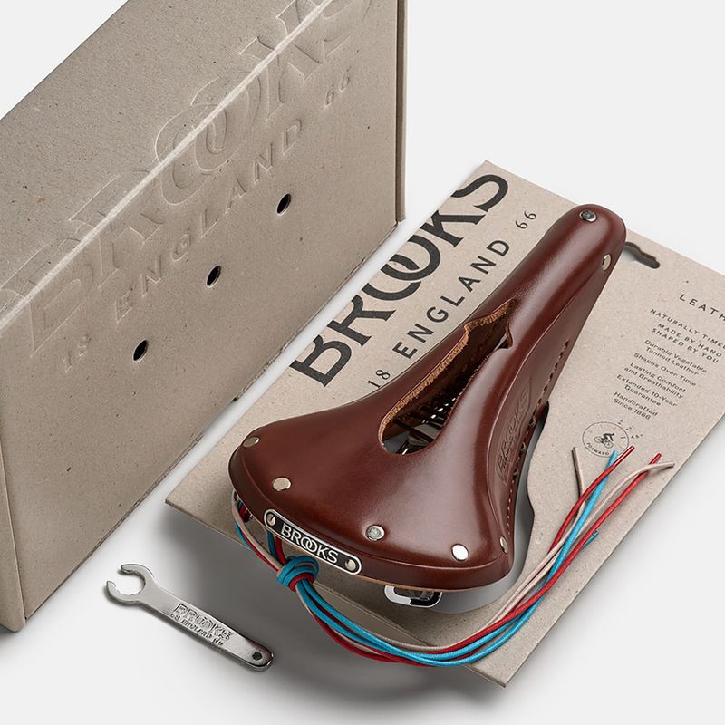 Сідло велосипедне Brooks England B17 Narrow Carved brown 8