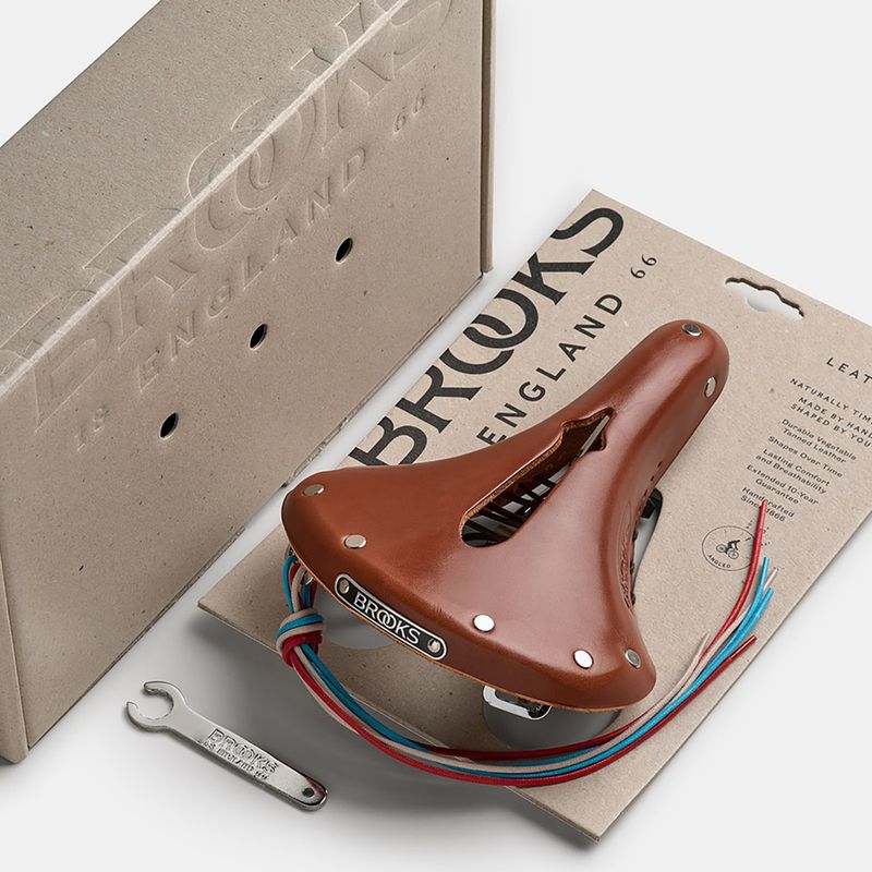 Сідло велосипедне Brooks England B17 Carved Short honey 8