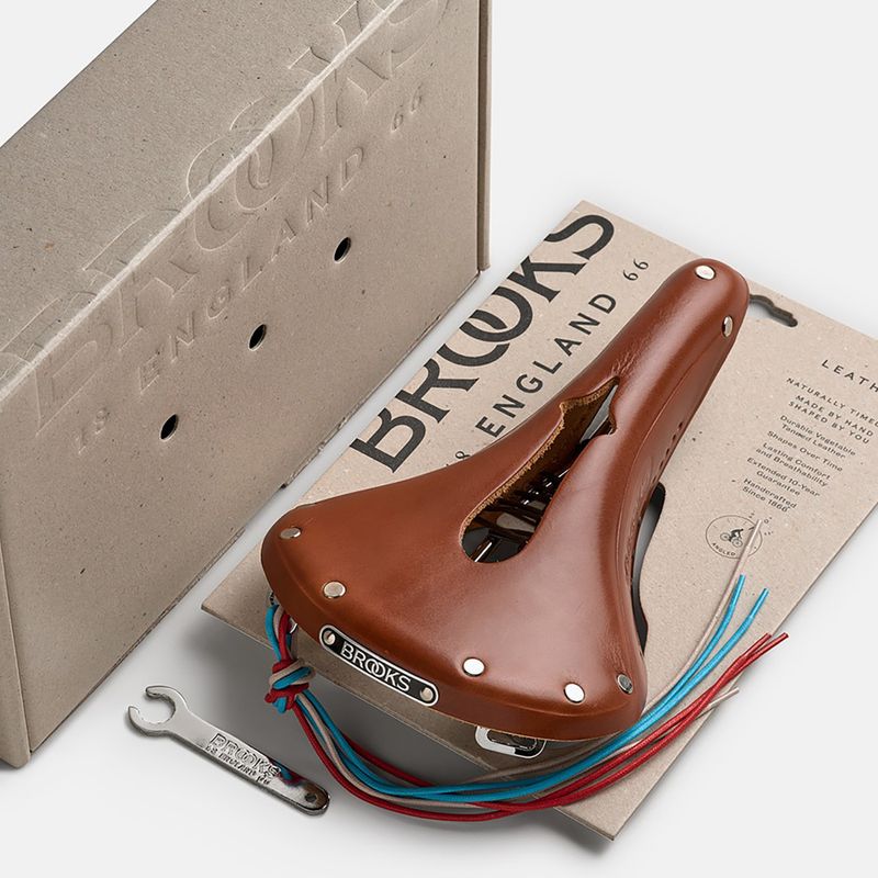 Сідло велосипедне Brooks England B17 Carved honey 8