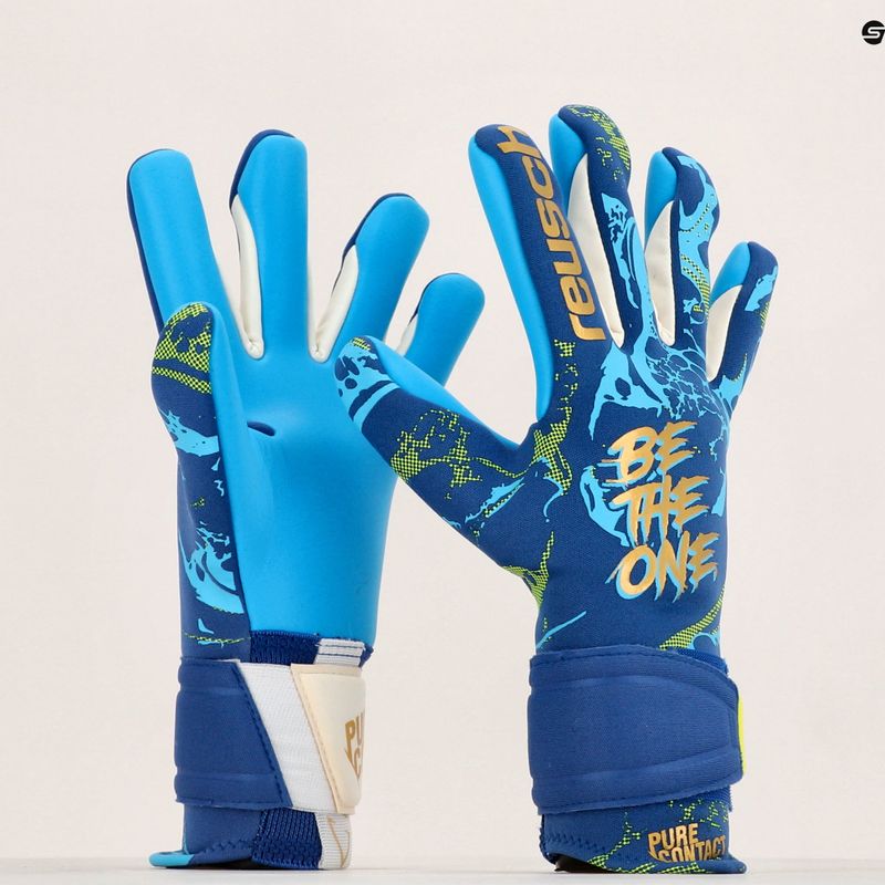 Рукавиці воротарські Reusch Pure Contact Aqua блакитні 5370400-4433 9