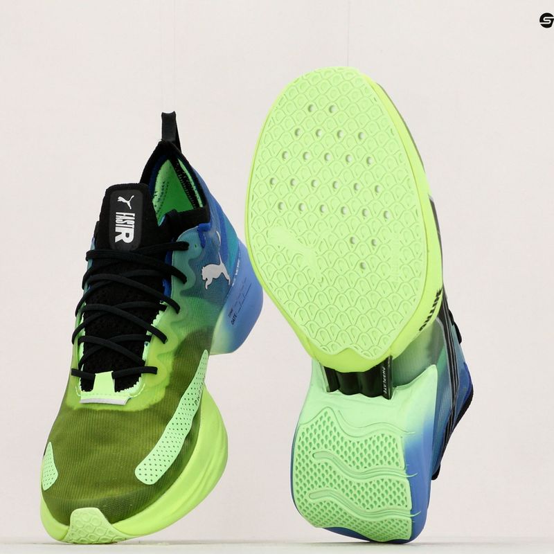 Кросівки для бігу чоловічі PUMA Fast-R NITRO Elite Carbon royal sapphire/fizzy lime 18