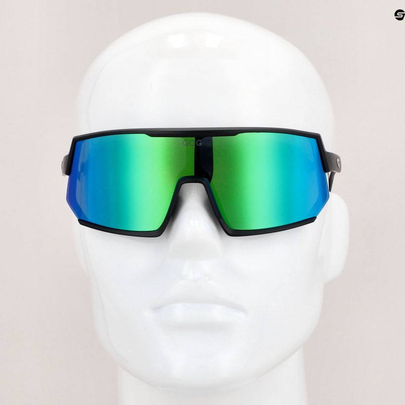 Окуляри велосипедні GOG Zeus matt black/polychromatic green E511-3P 10