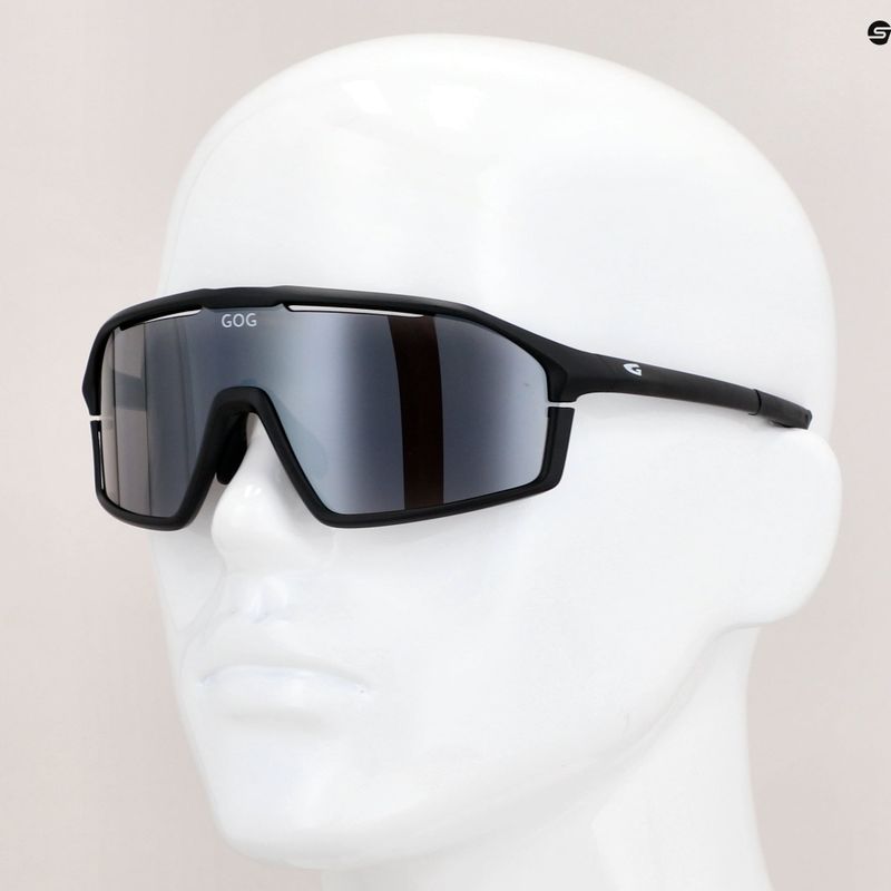Окуляри велосипедні GOG Odyss matt black/flash mirror E605-1 8