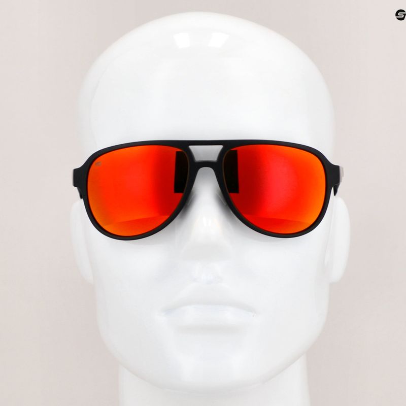 Окуляри сонячні GOG Hardy matt black/red/polychromatic red E715-1P 7