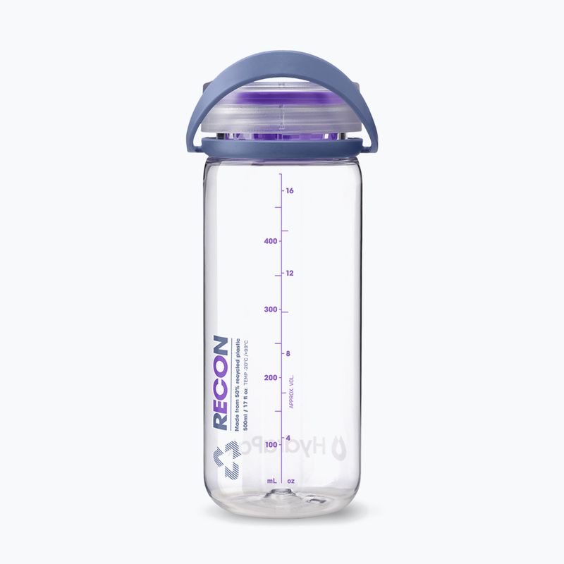 Пляшка туристична HydraPak Recon 500 мл clear/iris violet 2