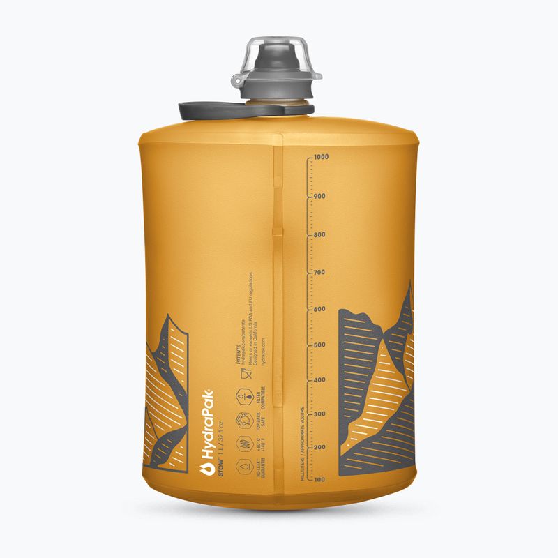 Пляшка туристична HydraPak Stow 1000 ml golden yellow 2