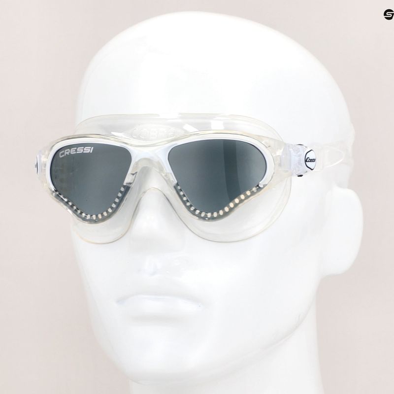 Маска для плавання Cressi Cobra clear/clear white smoked 7