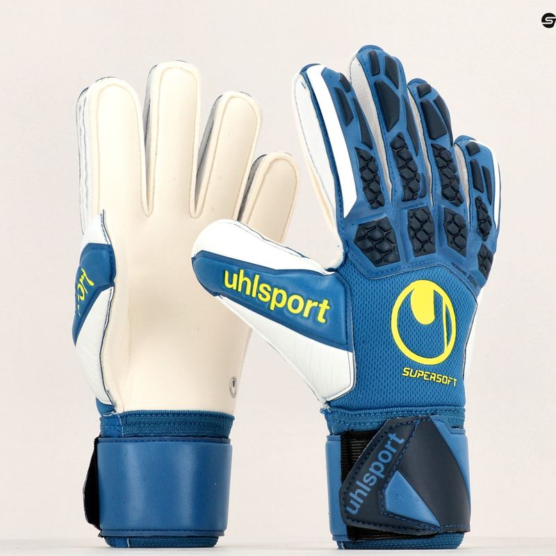 Рукавиці воротарські Uhlsport Hyperact Supersoft блакитно-білі 101123701 7