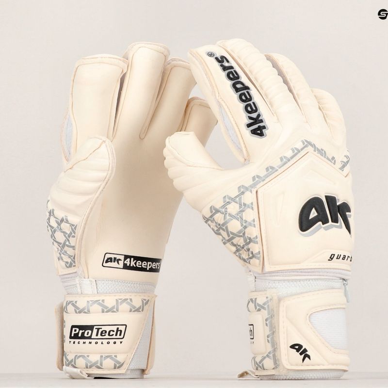 Рукавиці воротарські 4keepers Guard Classic MF білі/чорні 5