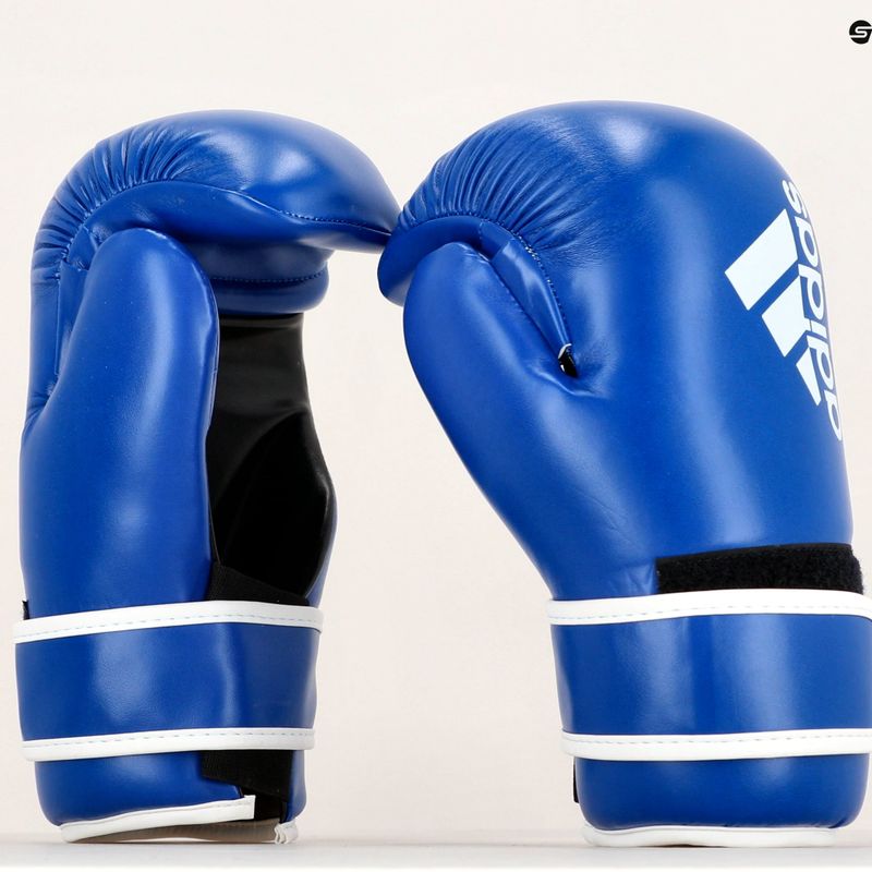 Рукавиці боксерські adidas Point Fight Adikbpf100 блакитно-білі ADIKBPF100 9