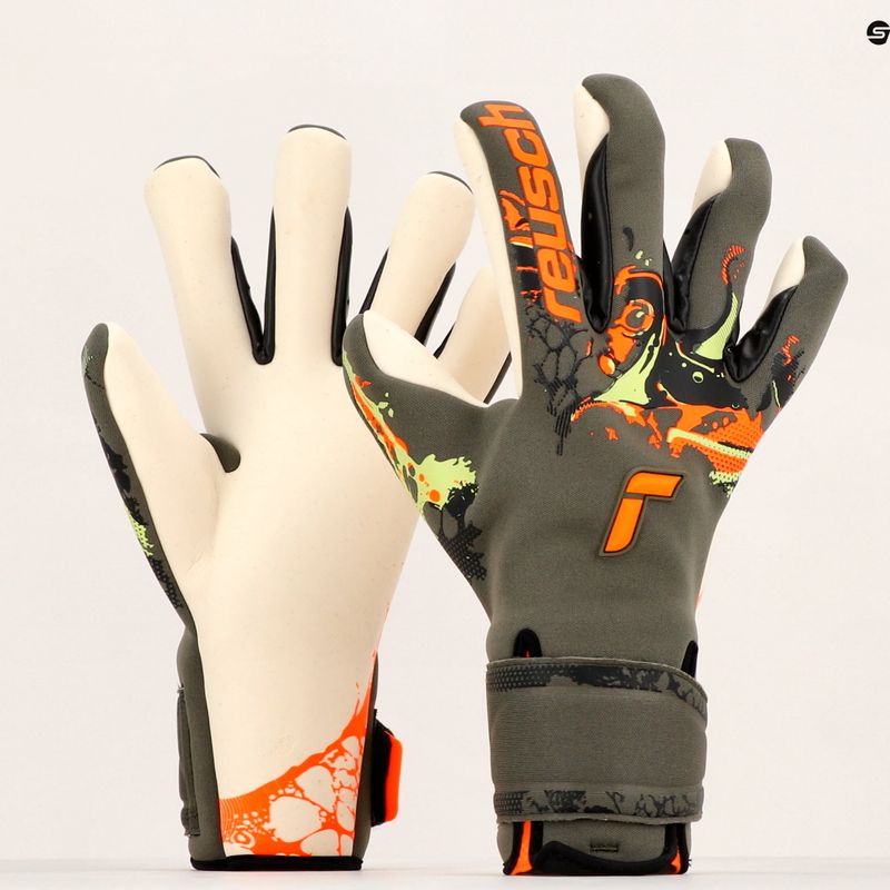 Рукавиці воротарські Reusch Pure Contact Gold X Adaptive Flex зелені 5370015-5556 13
