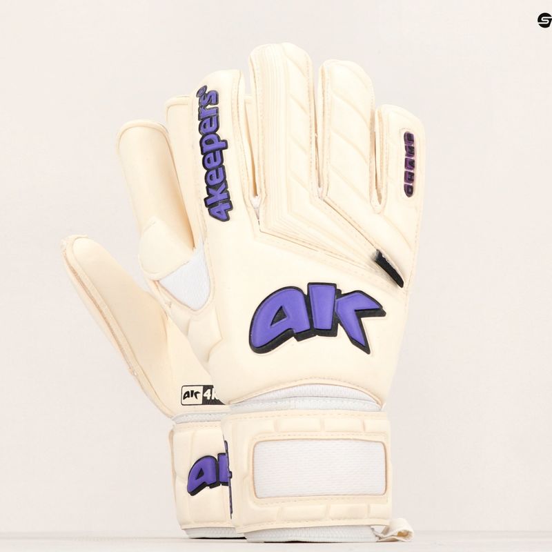 Рукавиці воротарські 4keepers Champ Purple V RF білі/фіолетові 11