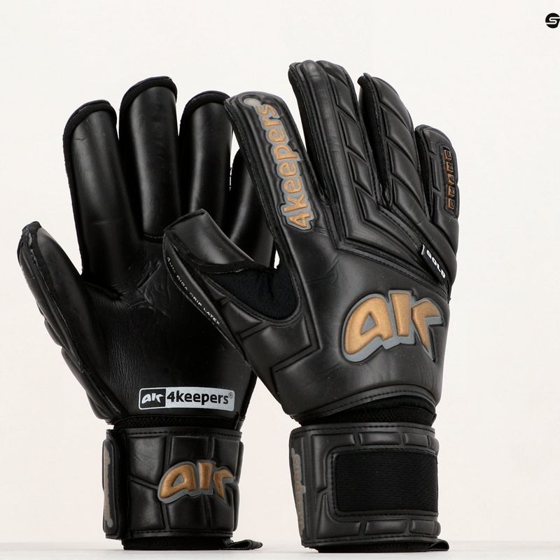 Рукавиці воротарські 4keepers Champ Gold Black V RF чорні/золоті 12