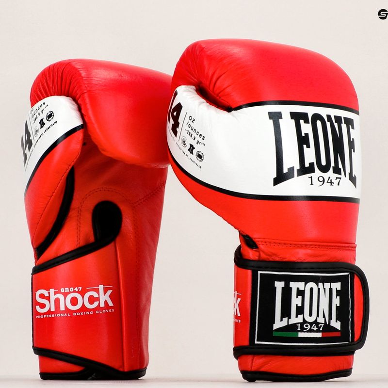 Рукавиці воксерські LEONE Shock червоні GN047 7