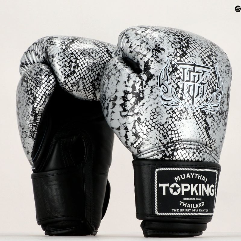 Рукавиці воксерські Top King Muay Thai Super Star Snake чорні TKBGSS-02A-BK 7
